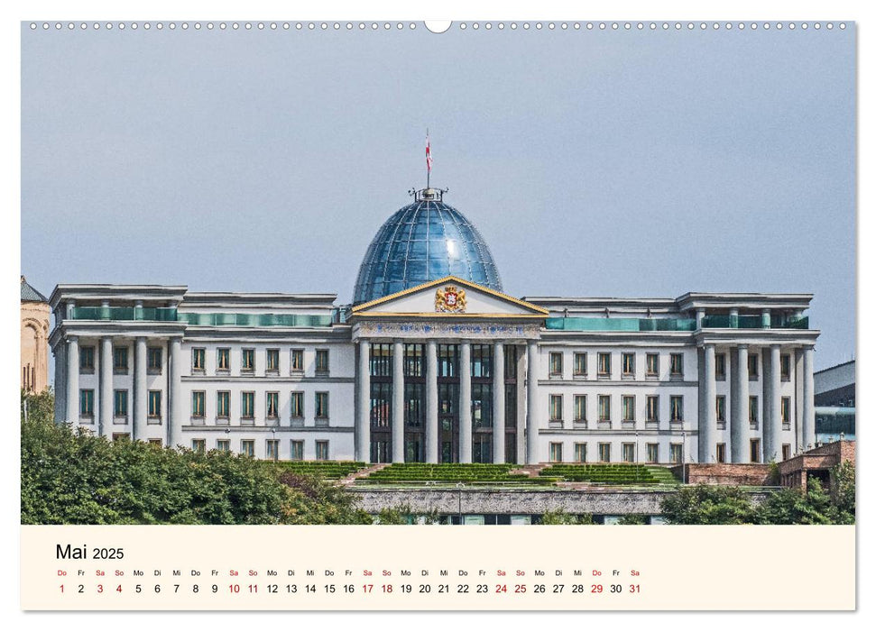 Tiflis - Die Metropole Georgiens (CALVENDO Wandkalender 2025)