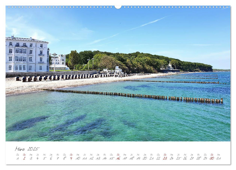 Seebäder an der Ostseeküste - Modäne Villen, bunte Strandkörbe, Ostseebrise, Sand und Meer (CALVENDO Wandkalender 2025)