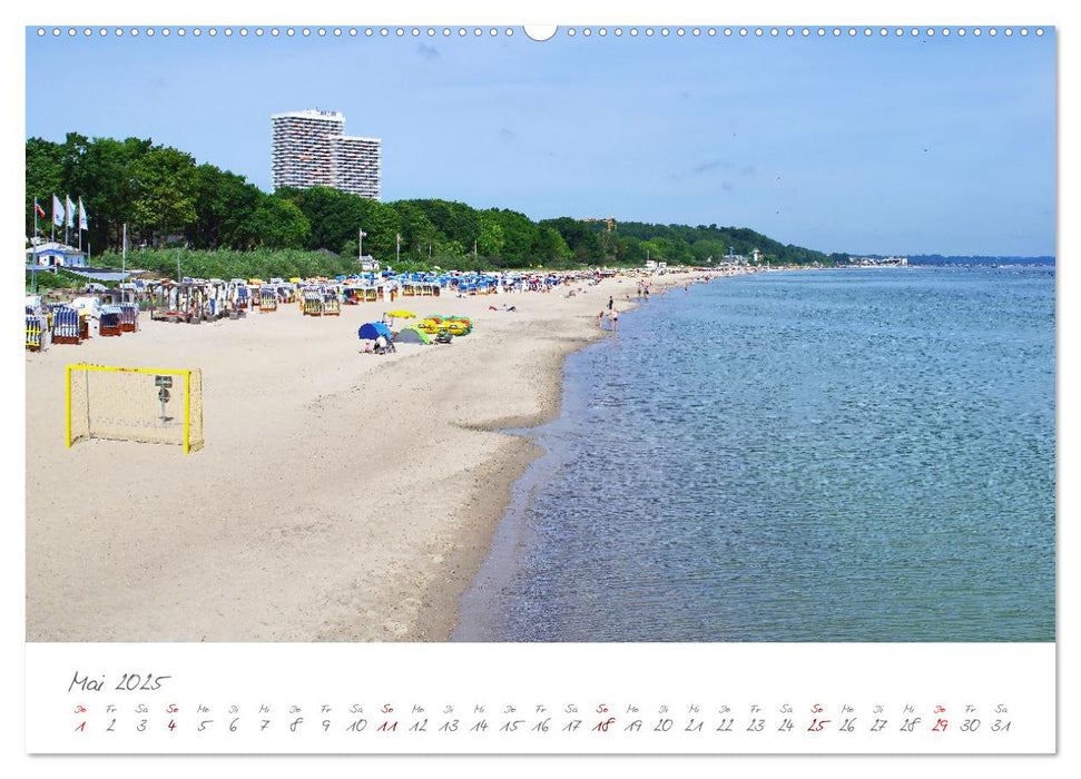 Seebäder an der Ostseeküste - Modäne Villen, bunte Strandkörbe, Ostseebrise, Sand und Meer (CALVENDO Wandkalender 2025)