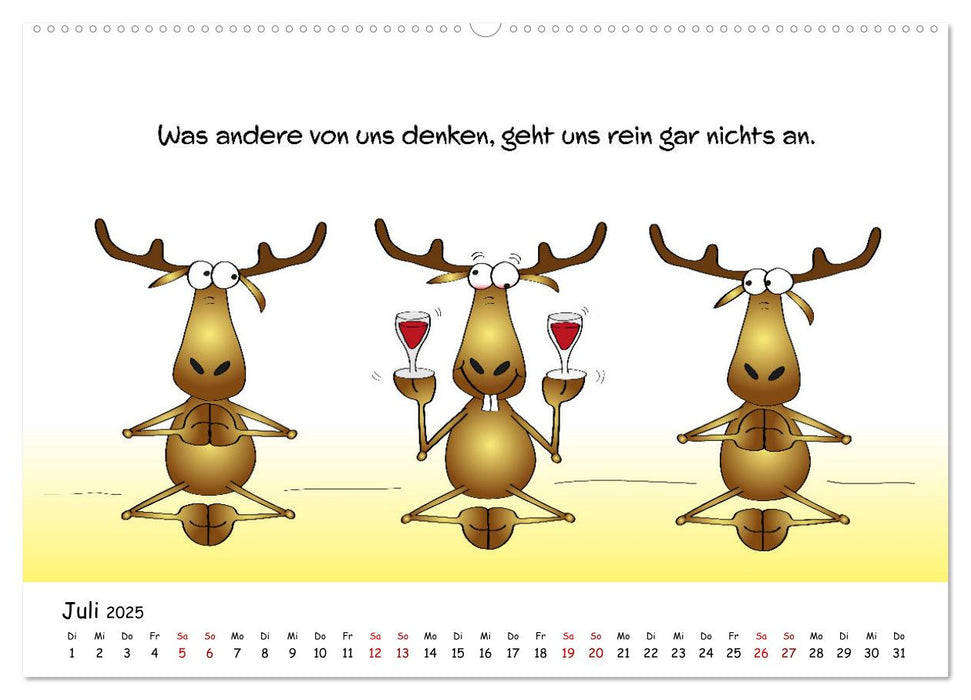 Rentierisches (CALVENDO Premium Wandkalender 2025)