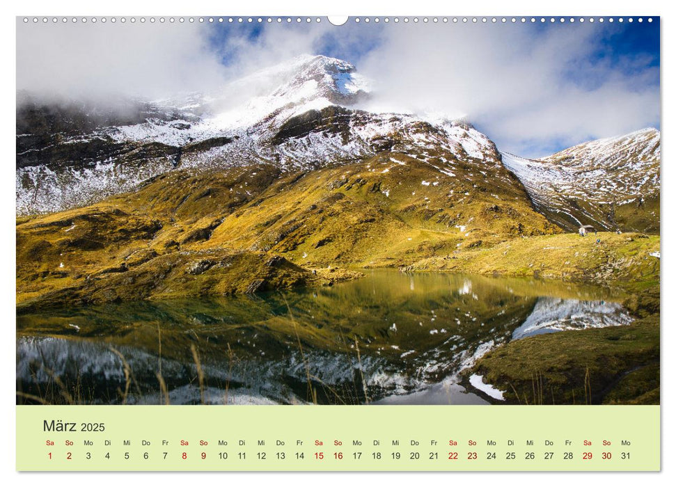 Berglandschaften - Deutschland, Italien und Schweiz (CALVENDO Premium Wandkalender 2025)