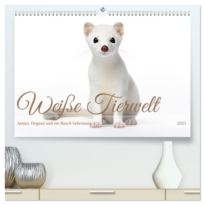 Weiße Tierwelt (CALVENDO Premium Wandkalender 2025)