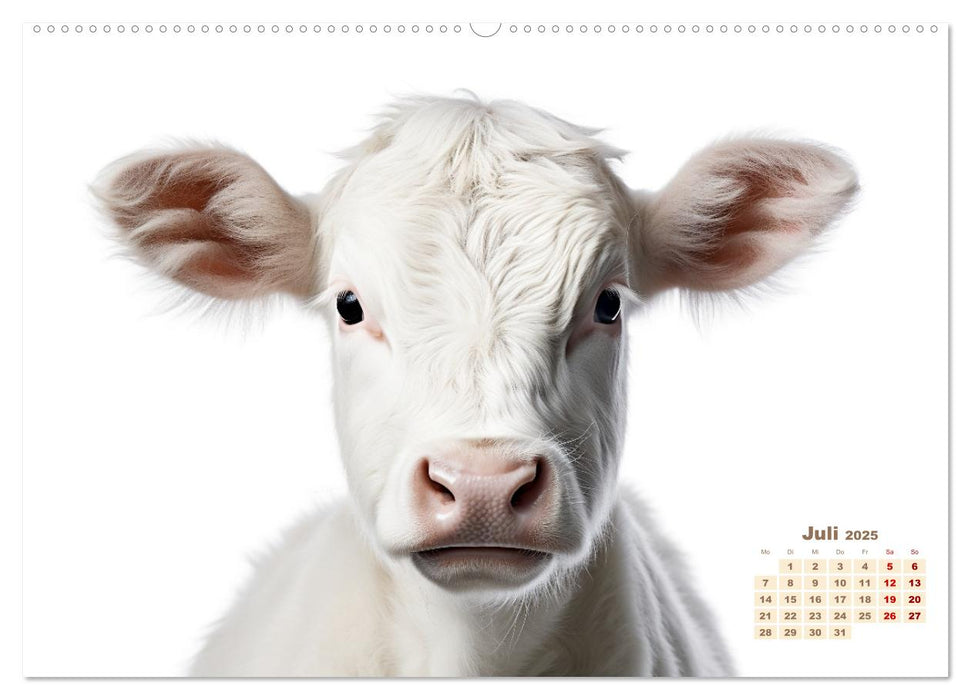 Weiße Tierwelt (CALVENDO Premium Wandkalender 2025)