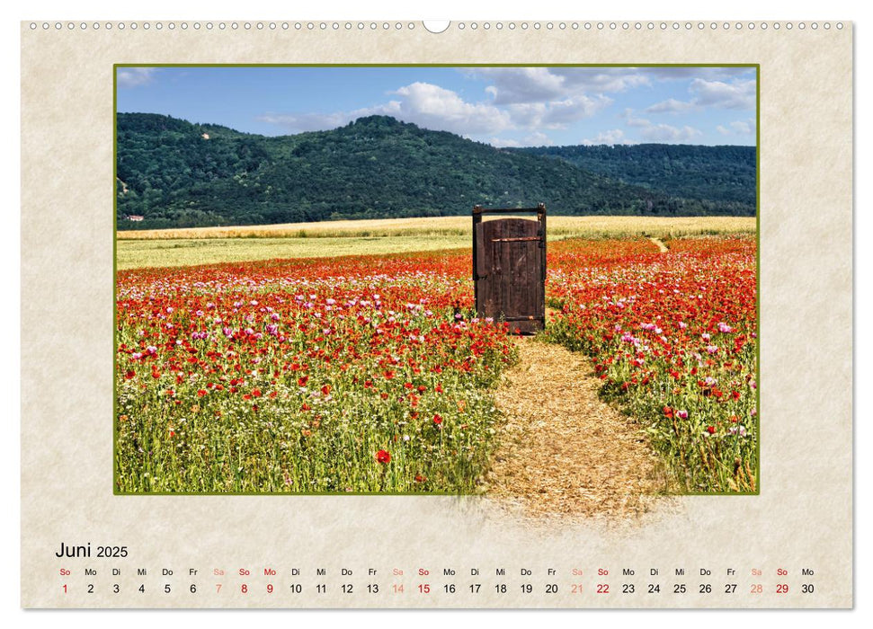 Landschaft, die aus dem Rahmen fällt (CALVENDO Premium Wandkalender 2025)