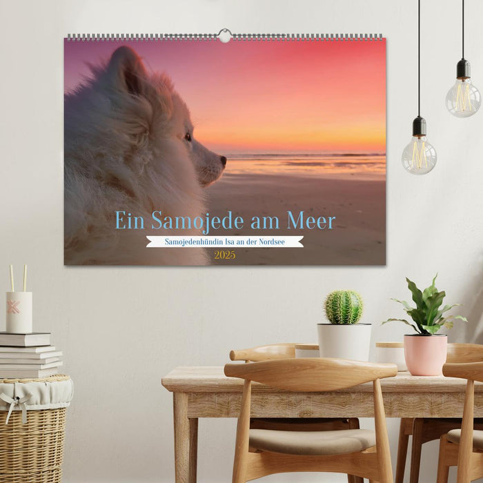 Ein Samojede am Meer (CALVENDO Wandkalender 2025)