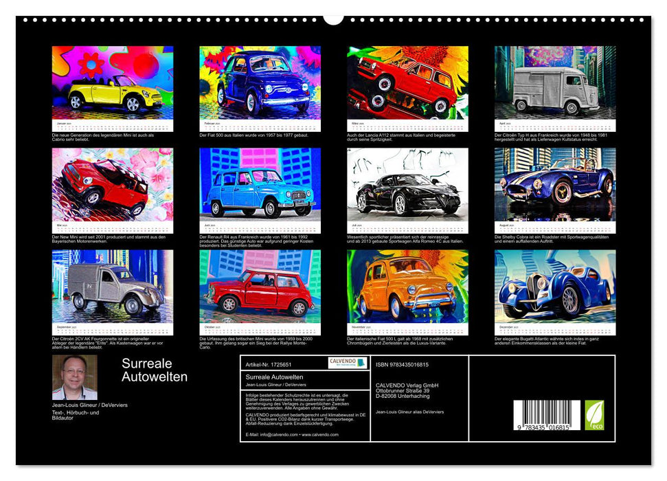 Surreale Autowelten (CALVENDO Premium Wandkalender 2025)