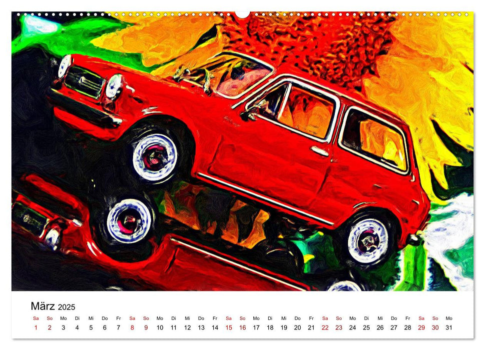 Surreale Autowelten (CALVENDO Premium Wandkalender 2025)