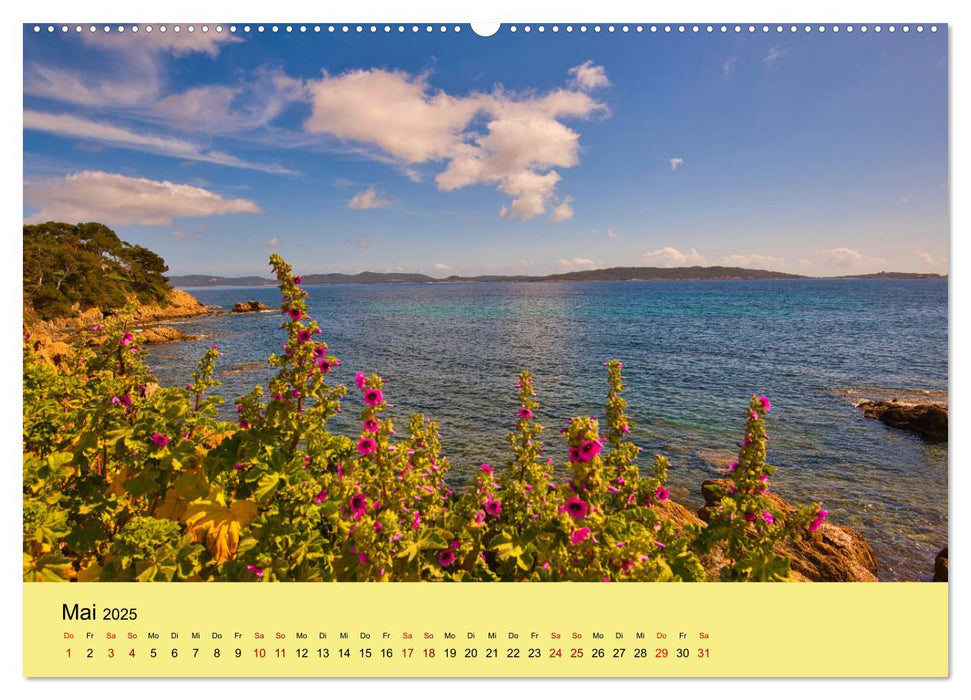 Naturparadiese an der Côte d'Azur (CALVENDO Wandkalender 2025)