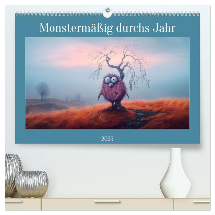 Monstermäßig durchs Jahr (CALVENDO Premium Wandkalender 2025)