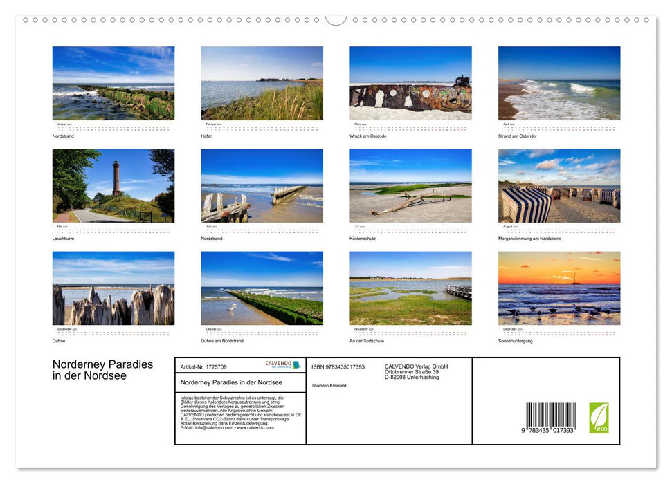 Norderney Paradies in der Nordsee (CALVENDO Premium Wandkalender 2025)