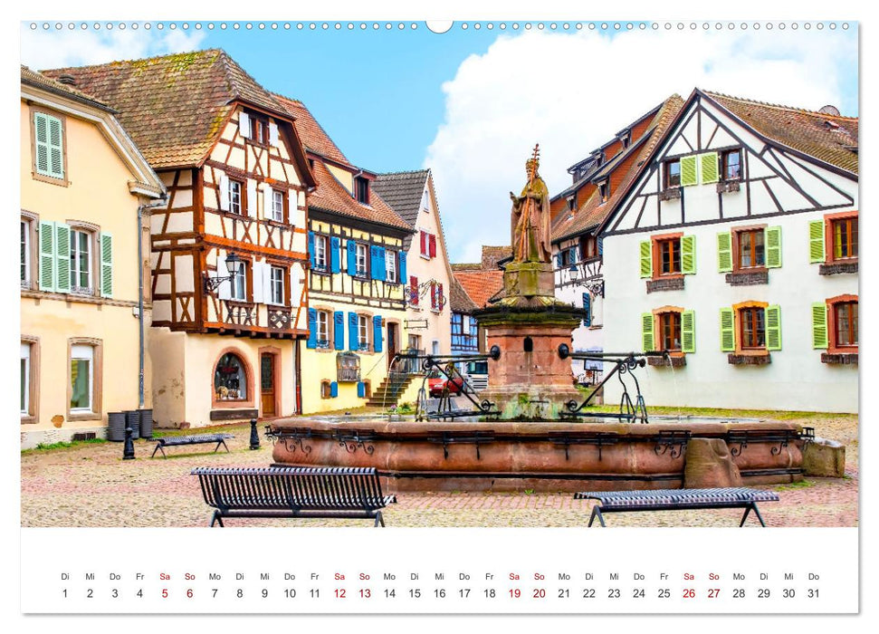 Eguisheim - Märchendorf im Elsass (CALVENDO Premium Wandkalender 2025)