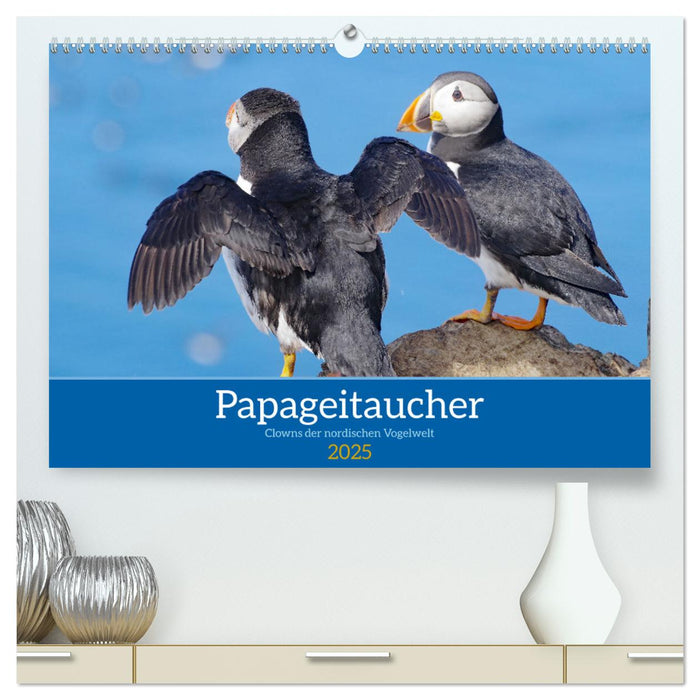 Papageitaucher - Clowns der nordischen Vogelwelt (CALVENDO Premium Wandkalender 2025)