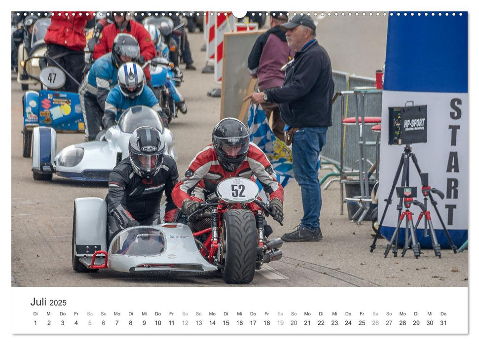 Motorradgespanne am Jochpass (CALVENDO Premium Wandkalender 2025)