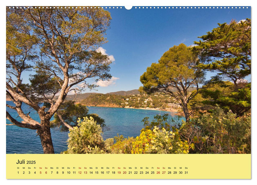 Naturparadiese an der Côte d'Azur (CALVENDO Premium Wandkalender 2025)