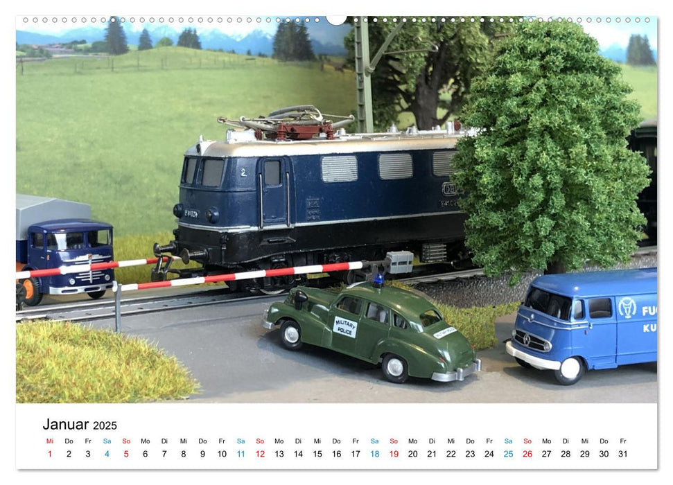 Polizeimodelle im Einsatz (CALVENDO Premium Wandkalender 2025)