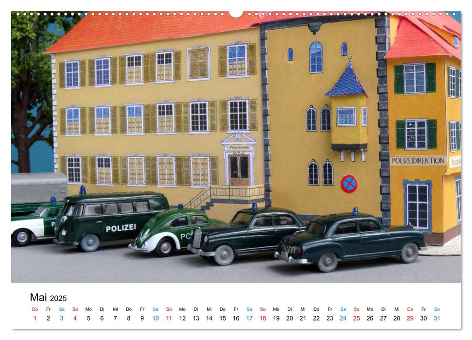 Polizeimodelle im Einsatz (CALVENDO Premium Wandkalender 2025)