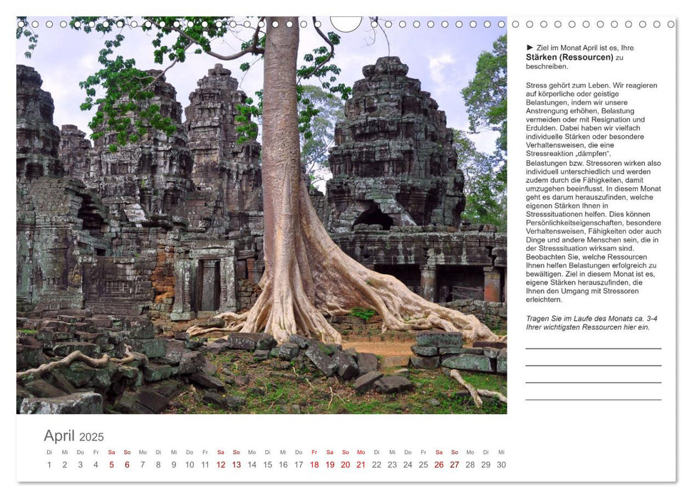 Themenkalender Stressabbau (CALVENDO Wandkalender 2025)