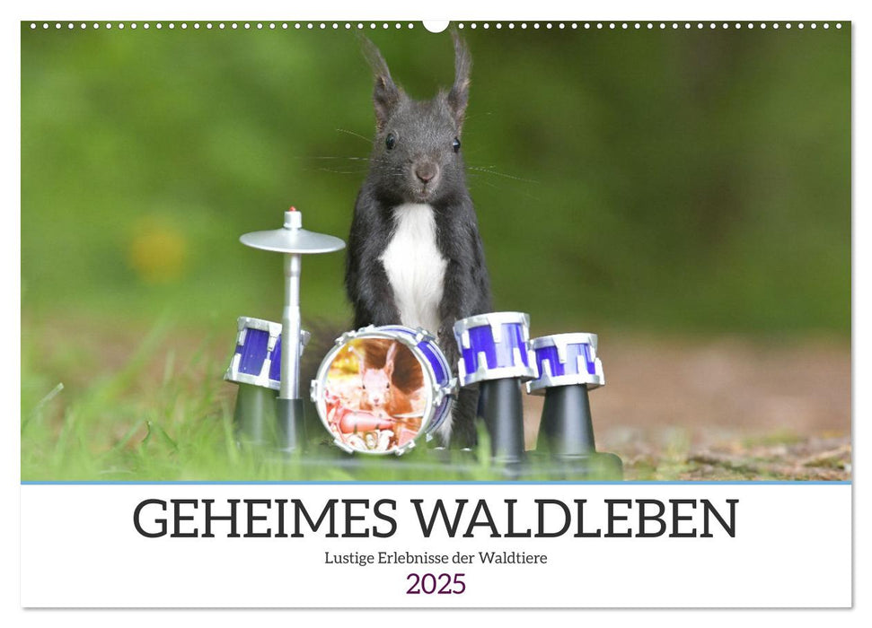 Geheimes Waldleben (CALVENDO Wandkalender 2025)