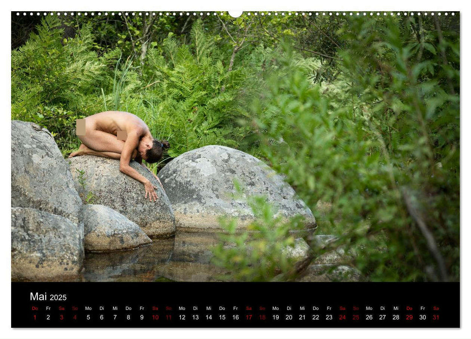 Aktfotografie auf Felsen (CALVENDO Premium Wandkalender 2025)