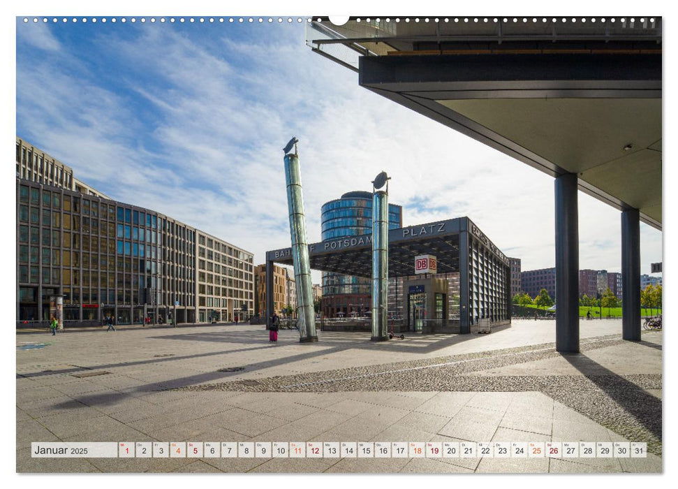 Berlin Stadtspaziergang (CALVENDO Premium Wandkalender 2025)