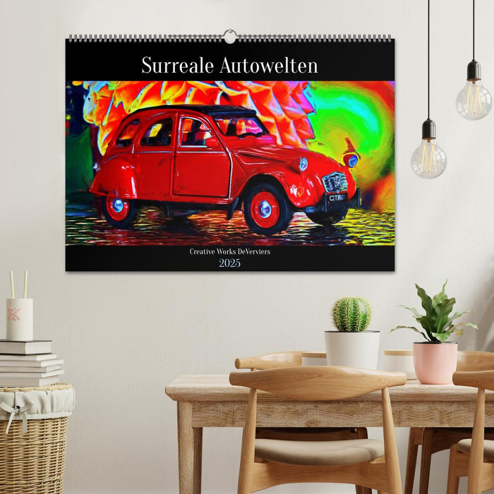 Surreale Autowelten (CALVENDO Wandkalender 2025)