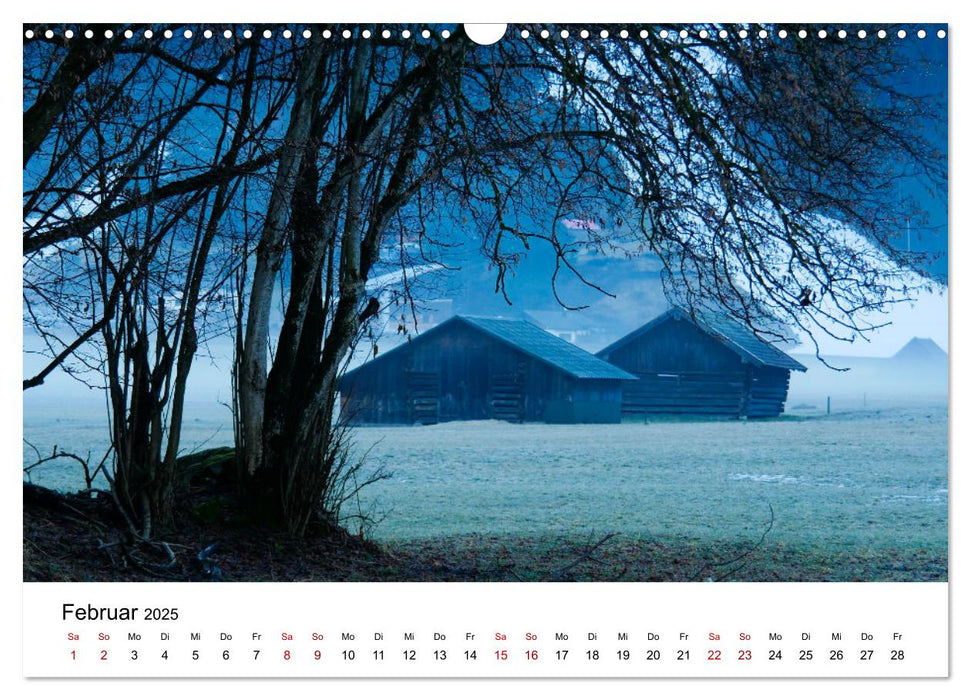 Das Zugspitzegebiet (CALVENDO Wandkalender 2025)