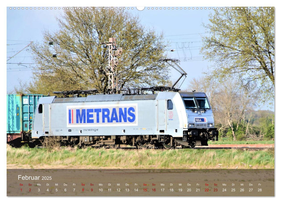 E-Loks - Bahn-Impressionen (CALVENDO Premium Wandkalender 2025)