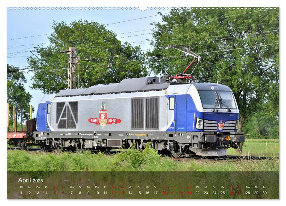 E-Loks - Bahn-Impressionen (CALVENDO Premium Wandkalender 2025)