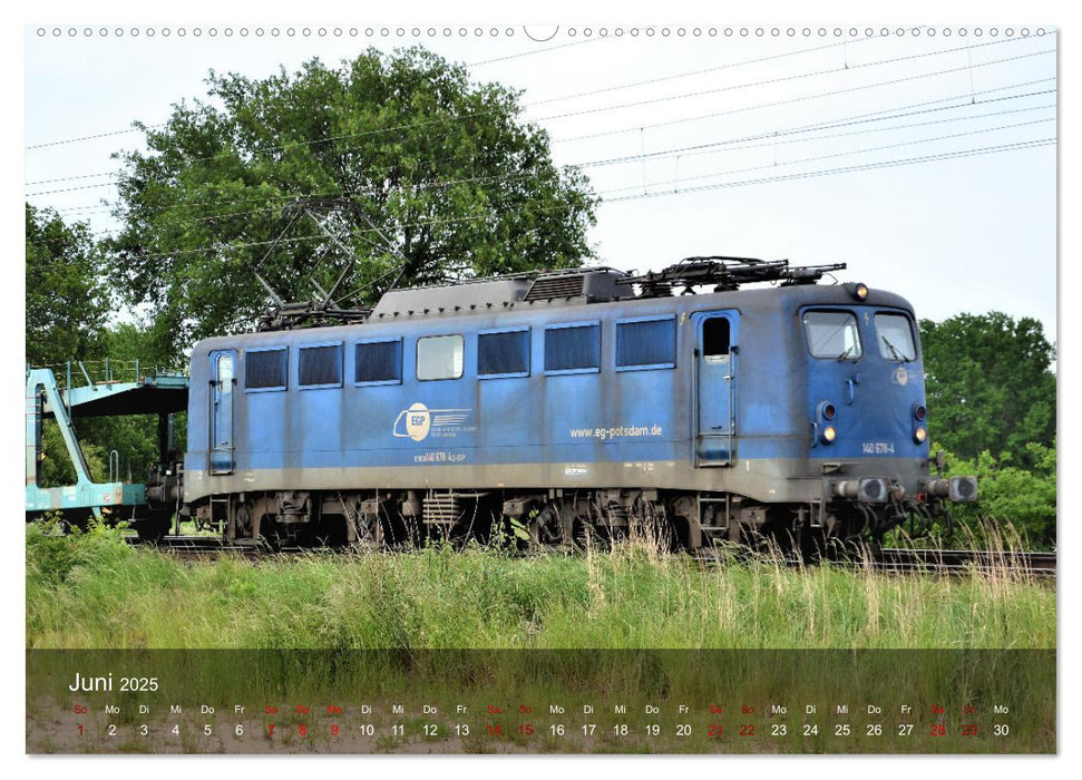 E-Loks - Bahn-Impressionen (CALVENDO Premium Wandkalender 2025)