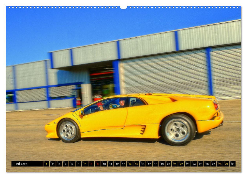 Ein Teufel in Gelb Lamborghini Diablo PHOTOART (CALVENDO Premium Wandkalender 2025)