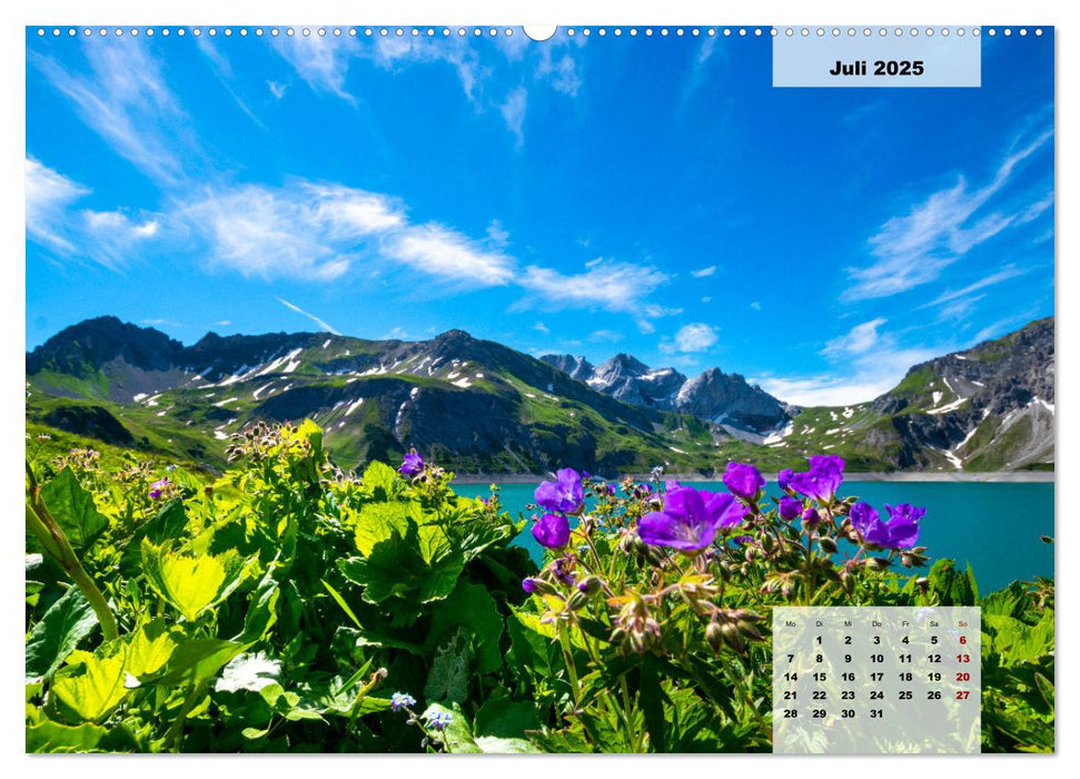 Lünersee - die blaue Perle der Alpen (CALVENDO Premium Wandkalender 2025)