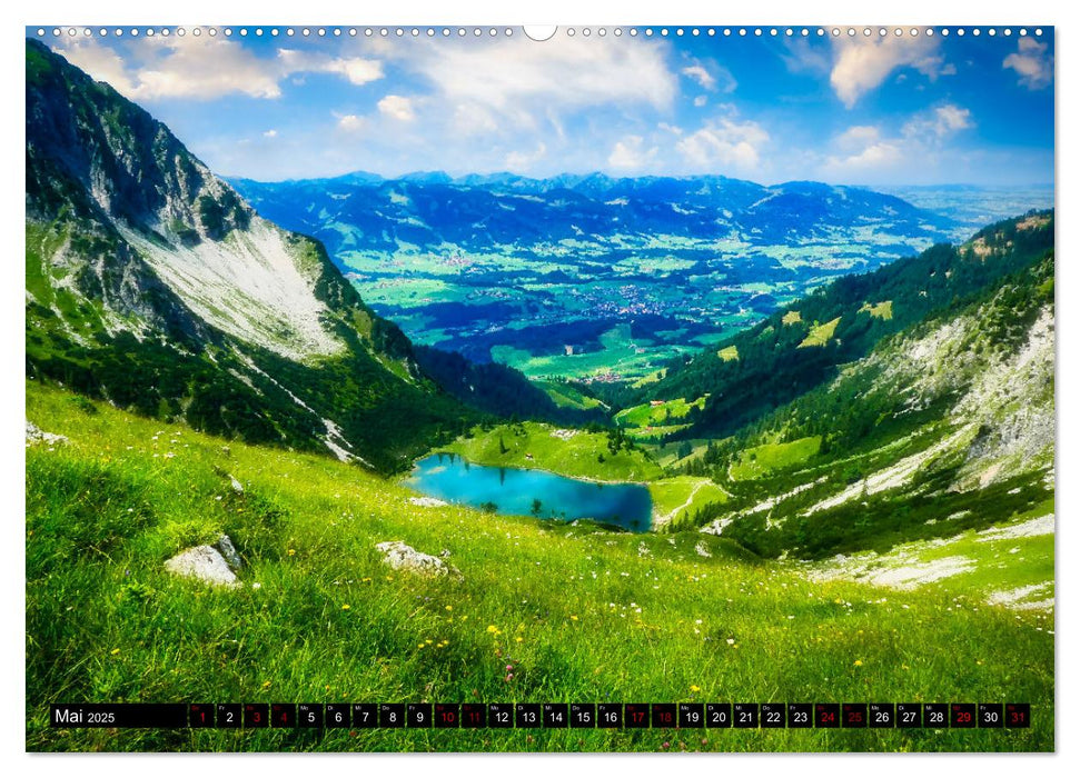 Oberstdorfer Bergwelt (CALVENDO Premium Wandkalender 2025)