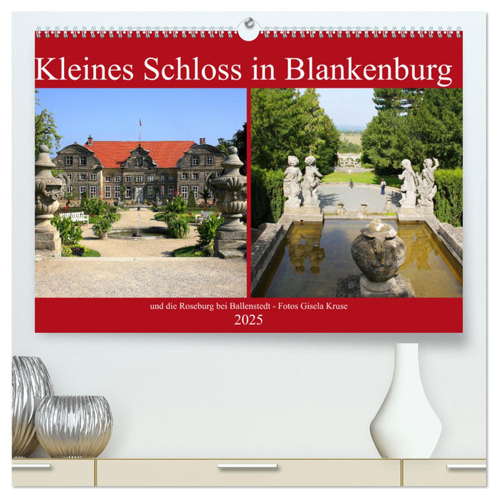 Kleines Schloss in Blankenburg und die Roseburg bei Ballenstedt (CALVENDO Premium Wandkalender 2025)