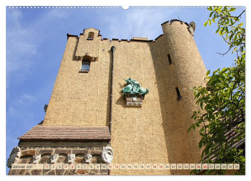 Kleines Schloss in Blankenburg und die Roseburg bei Ballenstedt (CALVENDO Premium Wandkalender 2025)