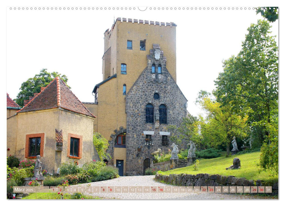 Kleines Schloss in Blankenburg und die Roseburg bei Ballenstedt (CALVENDO Premium Wandkalender 2025)