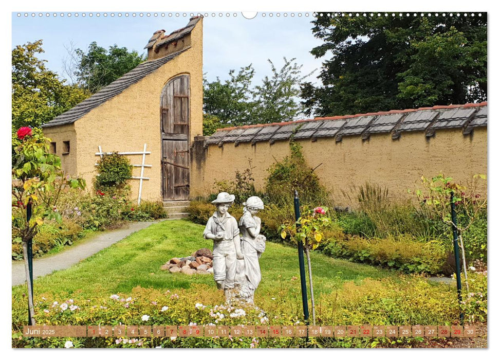 Kleines Schloss in Blankenburg und die Roseburg bei Ballenstedt (CALVENDO Premium Wandkalender 2025)