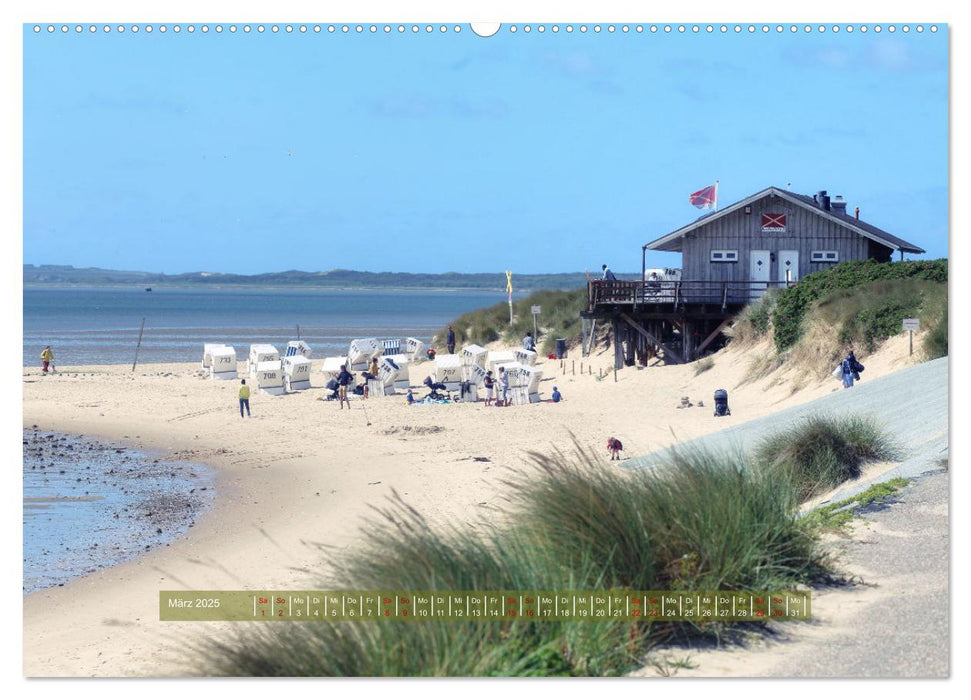 Sylt - Wasser, Wind und Wellen (CALVENDO Wandkalender 2025)