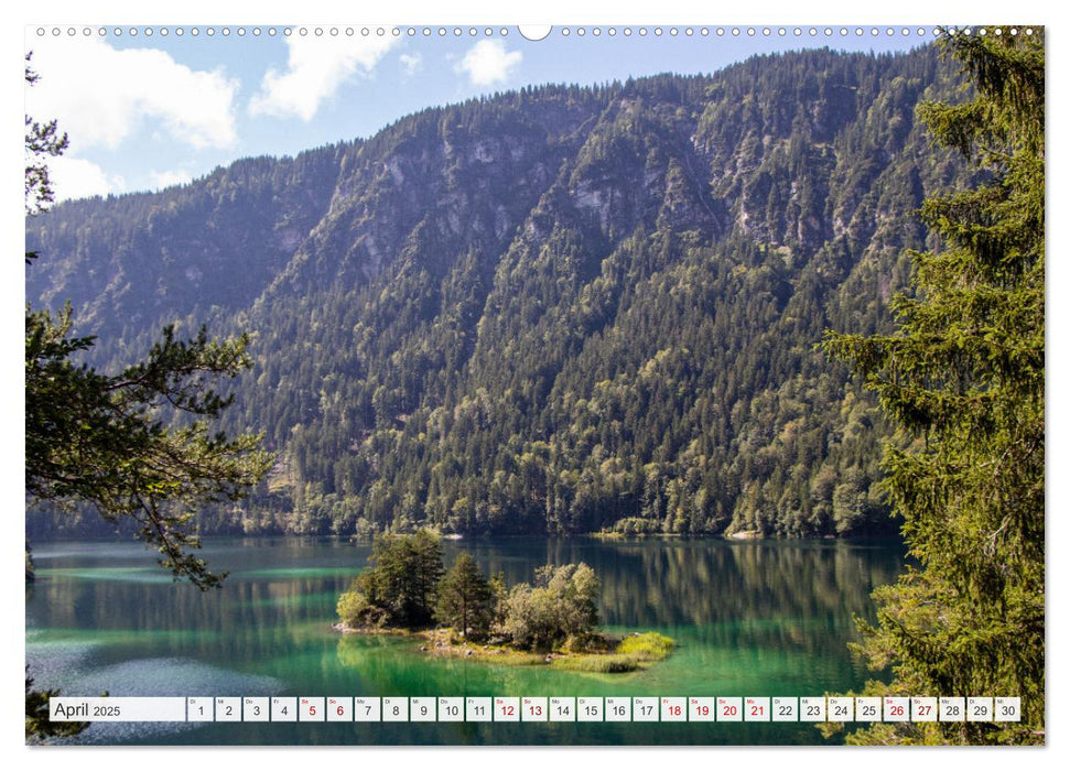 Urlaub in der Zugspitz Region (CALVENDO Premium Wandkalender 2025)