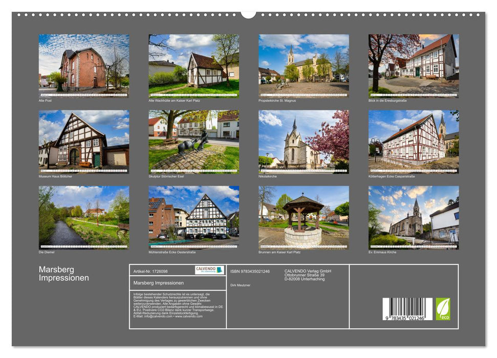 Marsberg Impressionen (CALVENDO Premium Wandkalender 2025)