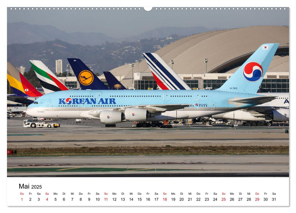 Airbus A380 Superjumbo 2025 (CALVENDO Wandkalender 2025)