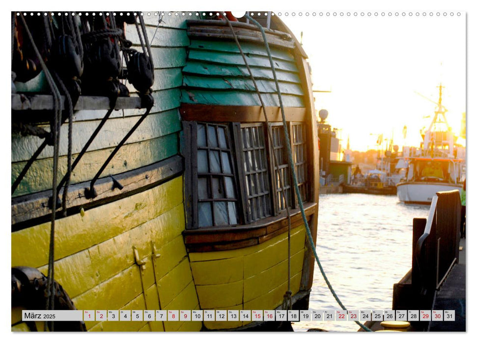 Maritimes. Hamburger Hafen, fotografiert von Ralf Kretschmer (CALVENDO Wandkalender 2025)