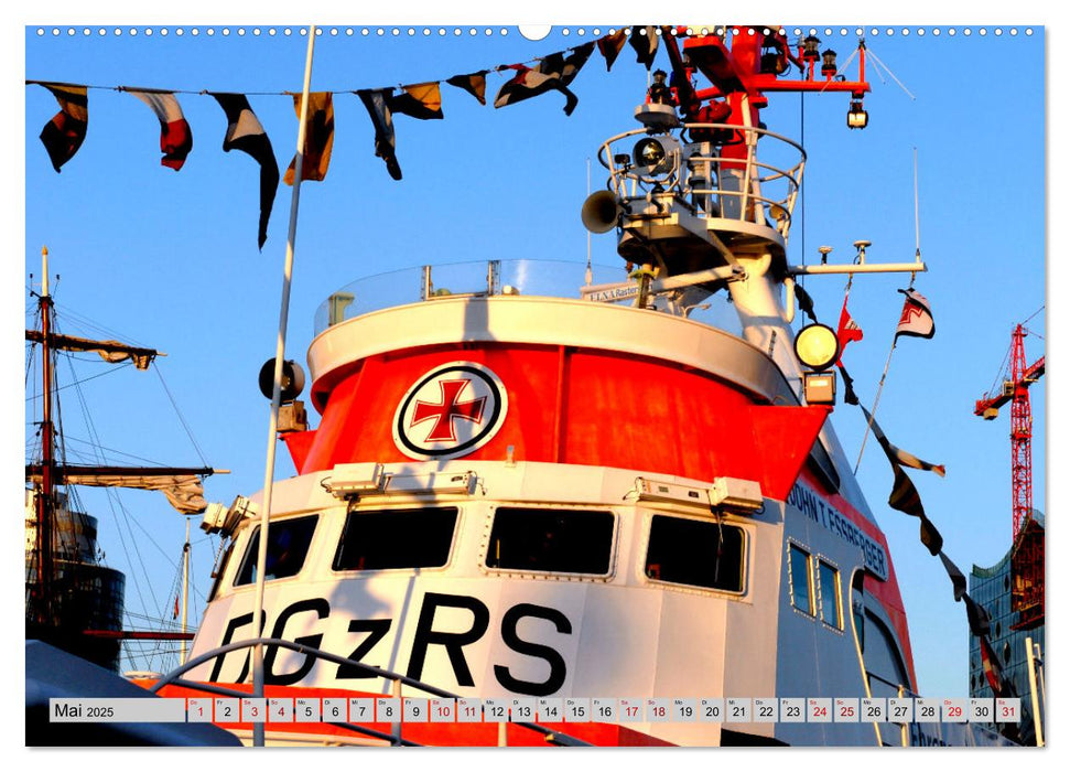 Maritimes. Hamburger Hafen, fotografiert von Ralf Kretschmer (CALVENDO Wandkalender 2025)