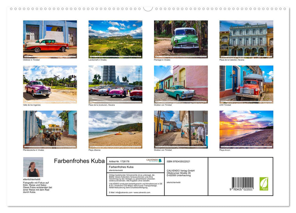 Farbenfrohes Kuba (CALVENDO Premium Wandkalender 2025)