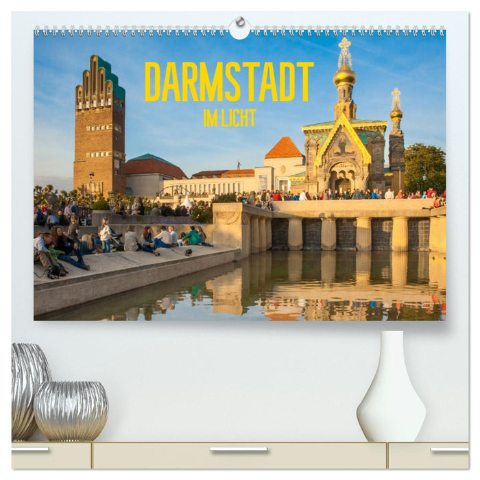 Darmstadt im Licht (CALVENDO Premium Wandkalender 2025)