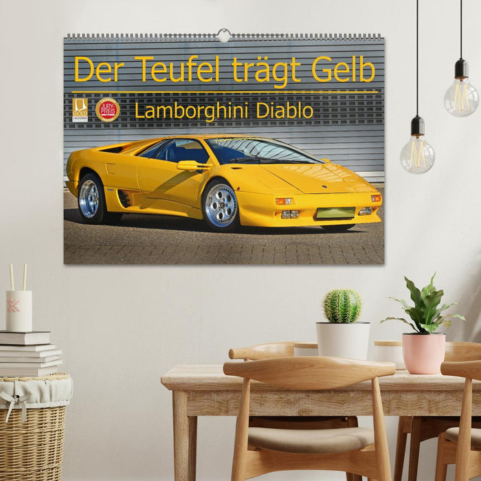 Der Teufel trägt Gelb - Lamborghini Diablo (CALVENDO Wandkalender 2025)