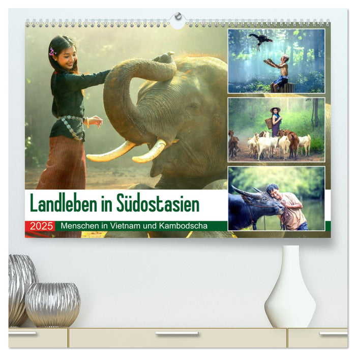 Landleben in Südostasien. Menschen in Vietnam und Kambodscha (CALVENDO Premium Wandkalender 2025)