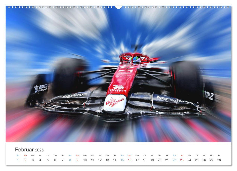 Formel 1 - Die Königsklasse (CALVENDO Wandkalender 2025)