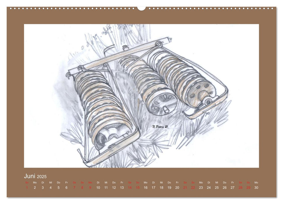 Erde und Geräte (CALVENDO Premium Wandkalender 2025)