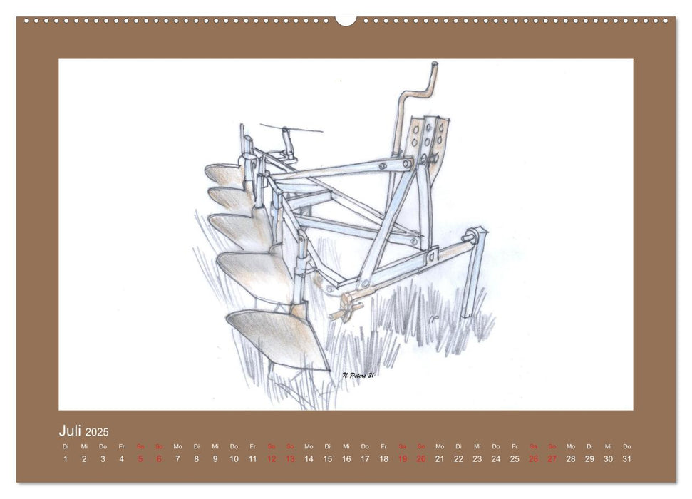 Erde und Geräte (CALVENDO Premium Wandkalender 2025)