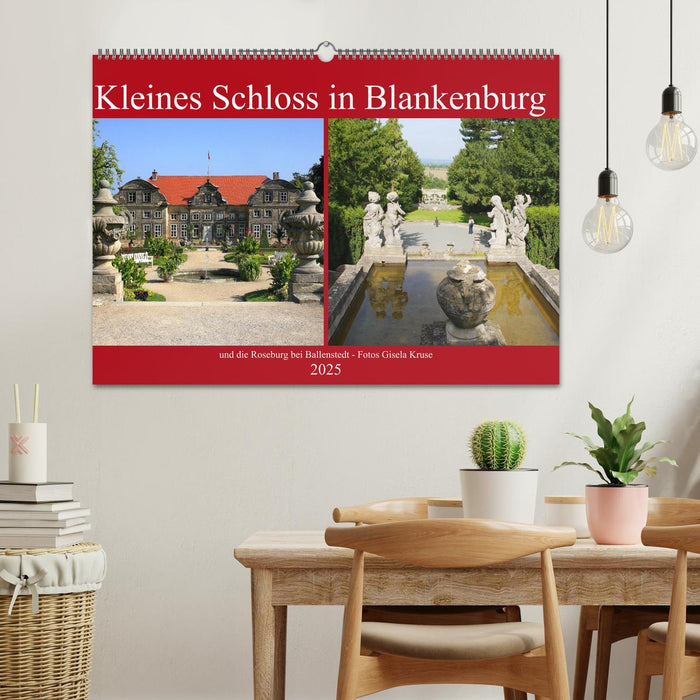 Kleines Schloss in Blankenburg und die Roseburg bei Ballenstedt (CALVENDO Wandkalender 2025)